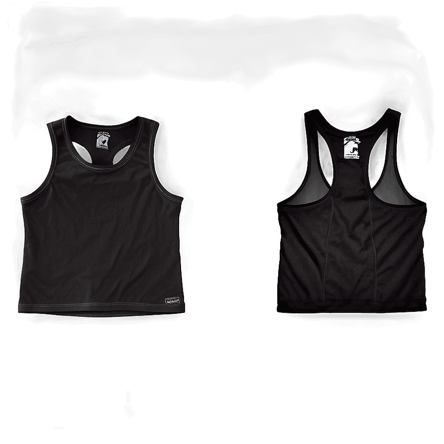 Black Tank Top PNG rki78