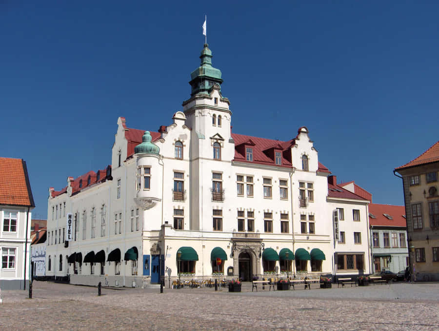 Kalmar Historisches Hotel-Fassade Schweden