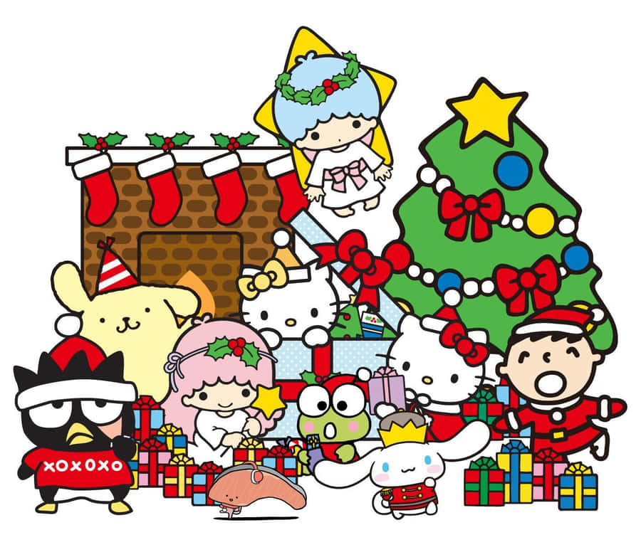 Sanrio Charaktere Feiern Weihnachten