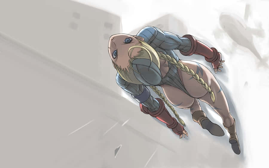 Cammy White Street Fighter Alpha Dynamisk Pose