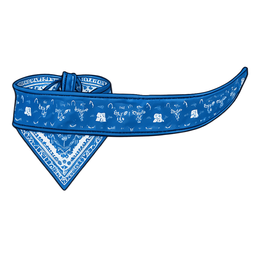 Arctic Blue Bandana Blueprint PNG orc16