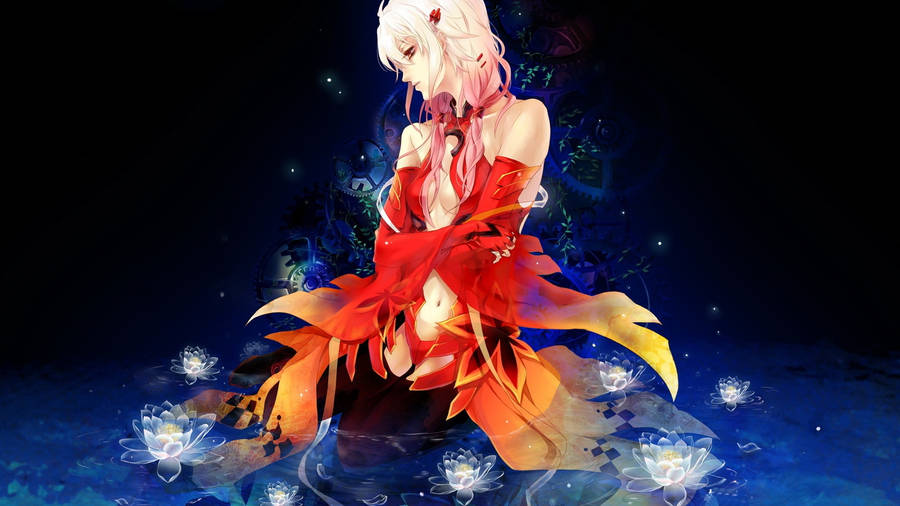 "GuiltyCrown Inori Art" would be translated to "Guilty Crown Inori-konst" in Swedish. This would refer to a specific art piece or image of the character Inori from the anime "Guilty Crown" that can be used as a wallpaper for a computer or mobile device.