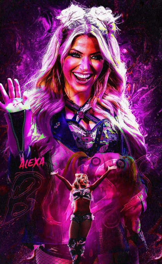 Ritratto Vivace di W W E Diva Alexa Bliss