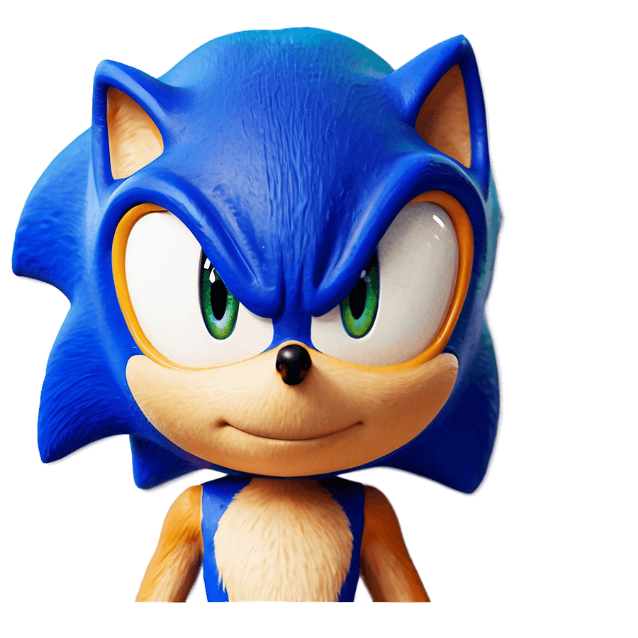 Stylized Sonic Head PNG win39
