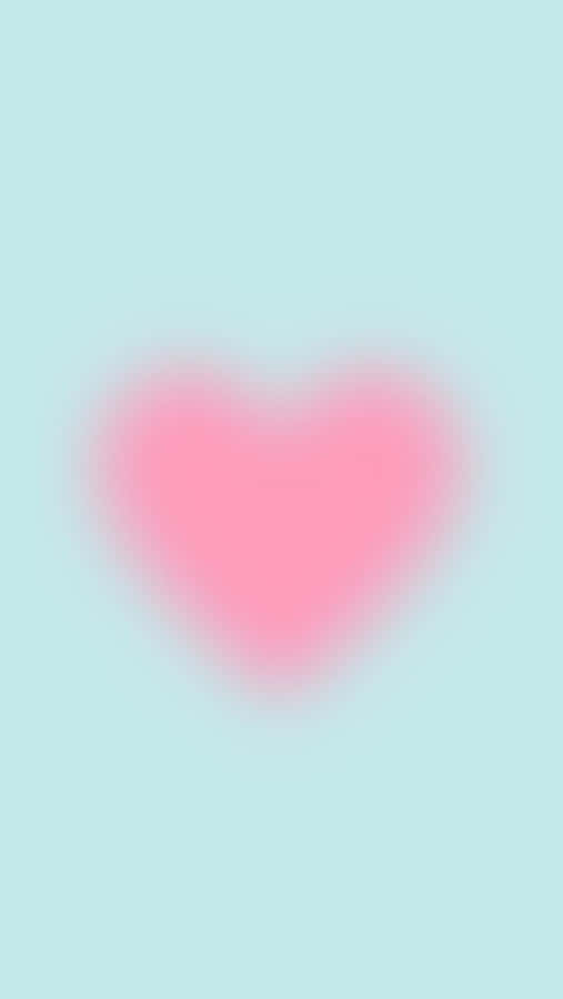 Pink Hjerte Aura Baggrund