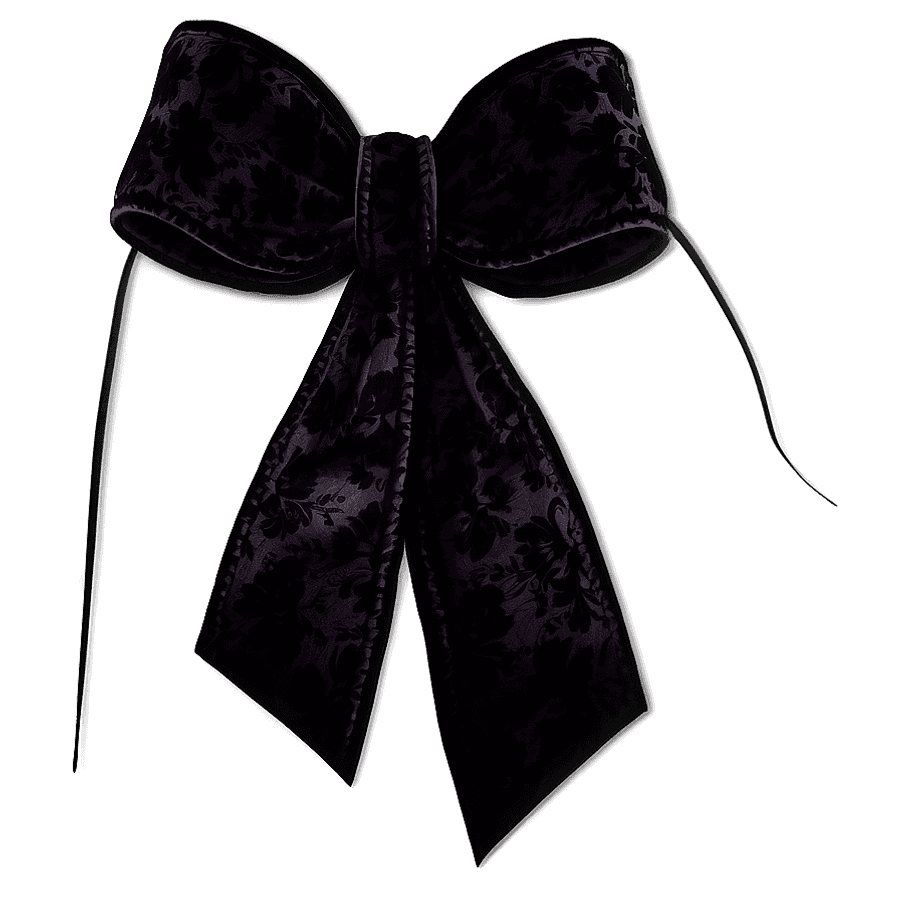 Black Velvet Bow PNG rdv69