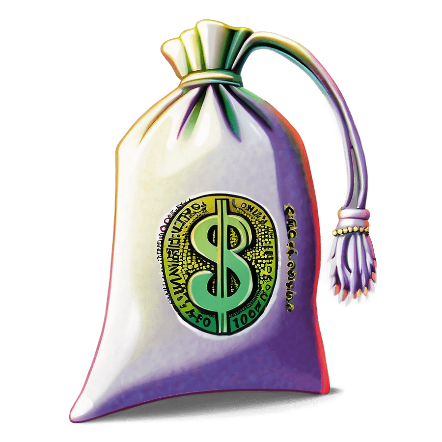 Cartoon Money Bag with Dollar Sign PNG xuh73