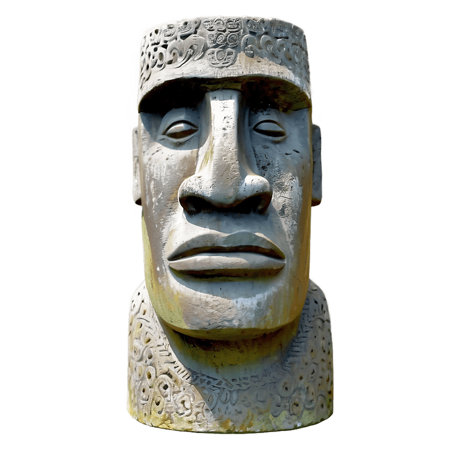 Polynesian Moai Statue PNG 8