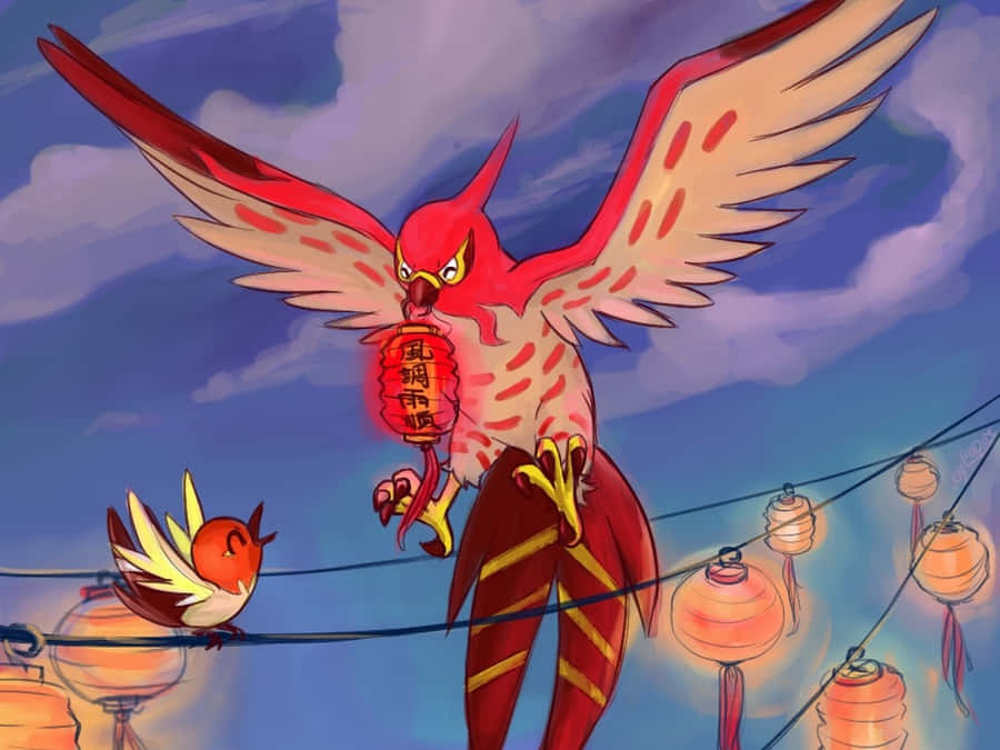 Talonflame Maestoso che Sorvola il Cielo