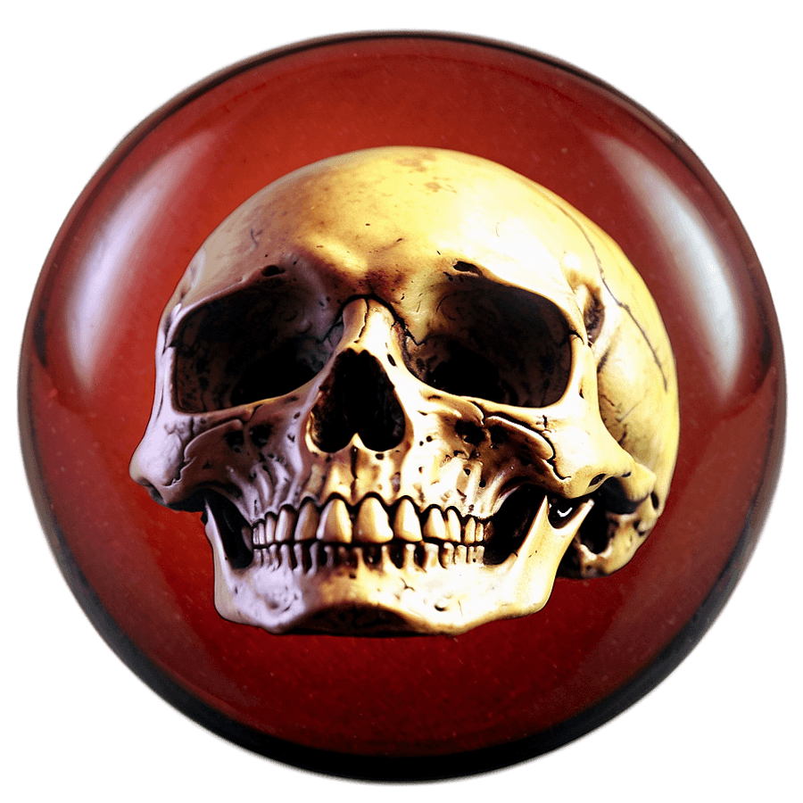 Crystal Ball with Skulls PNG kxt
