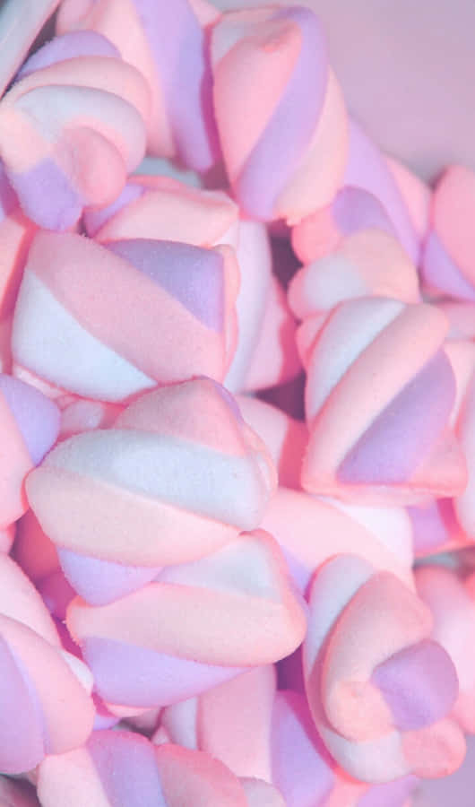 marshmallowsrosa e bianche in una ciotola