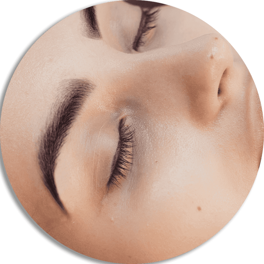 Closeup Beauty Facial Features Eyes Closed