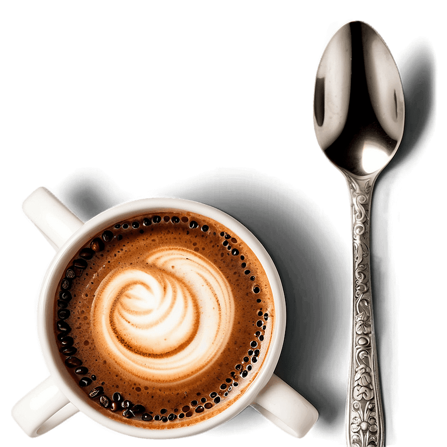 Cup of Coffee with Spoon PNG 28