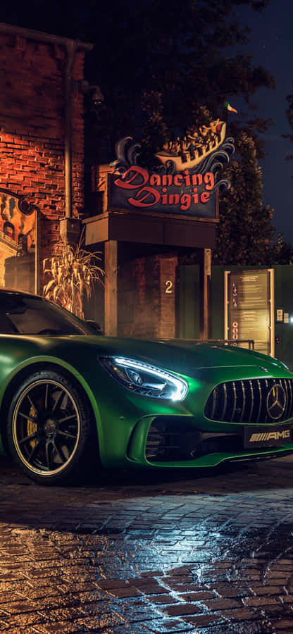 iPhoneX AMG GT-R Hintergrund & Grün AMG GT