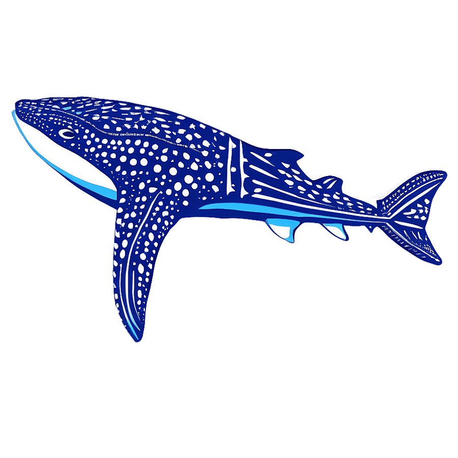 Tribal Art Whale Shark PNG wkq41