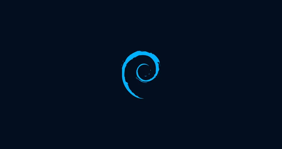 Debian Logo Dark Background