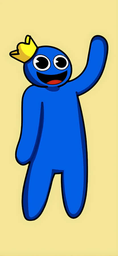 Personagem Azul do Rainbow Friends