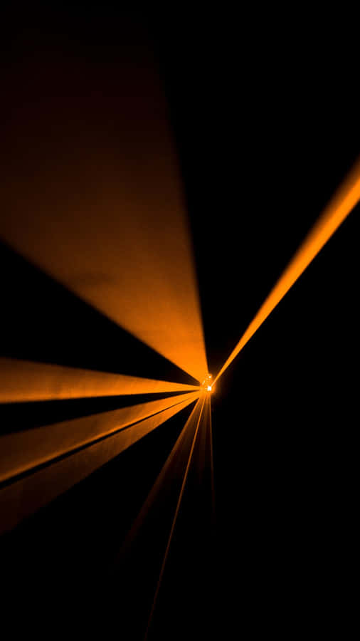 Laserlichtstrahlen in der Dunkelheit