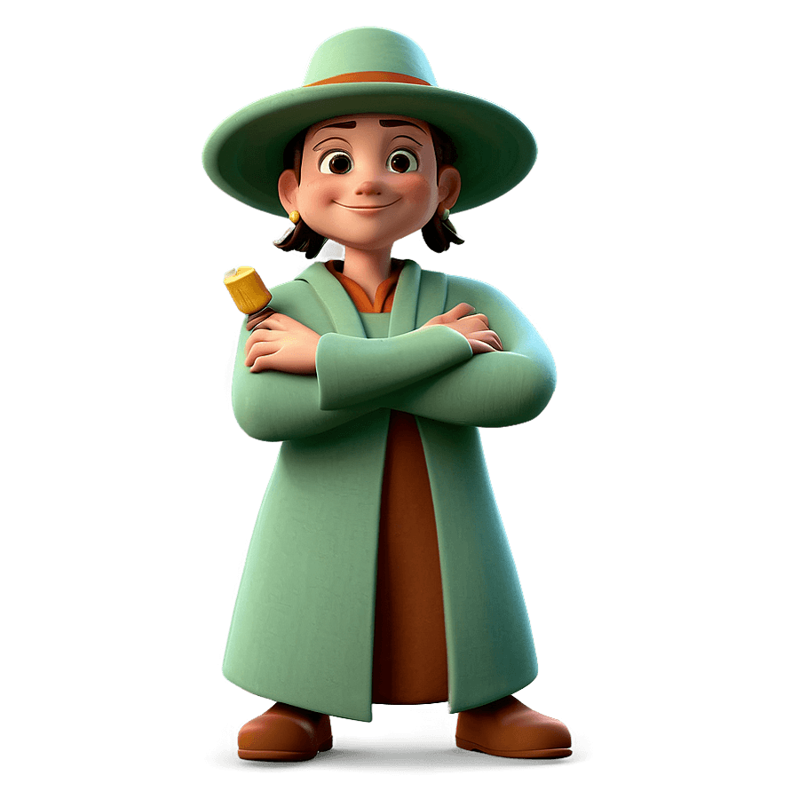 Cartoon Sage Character PNG vqd