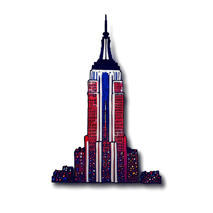 Empire State Building 4th of July PNG qsk99