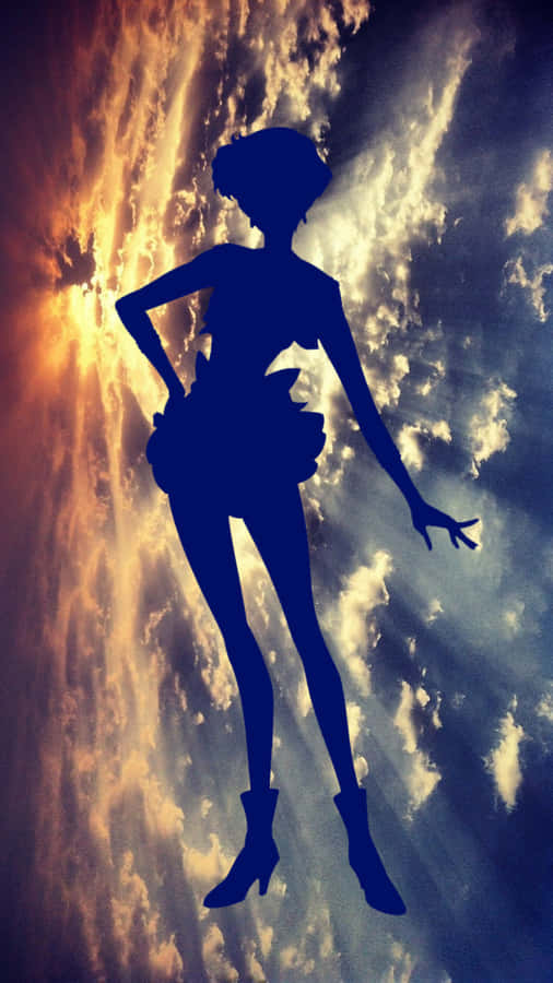 Vollbewaffnet und bereit, sich den Feinden zu stellen, steht Sailor Uranus entschlossen und stolz da.