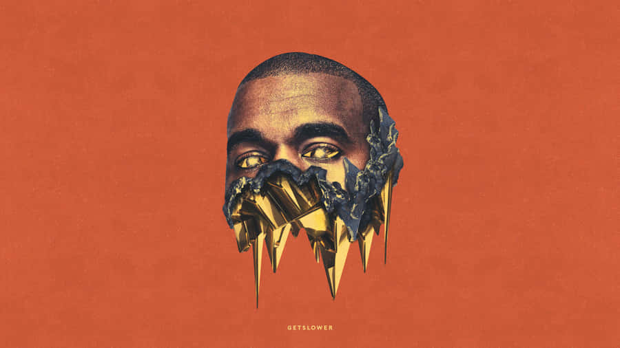 Kanye West Golden Jaw Kunstwerk