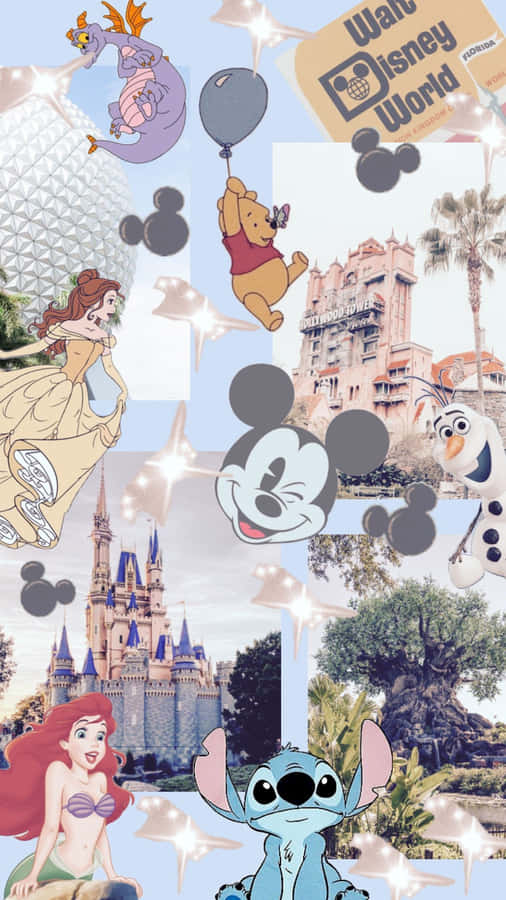 Wallpaper Estetico Collage Disney