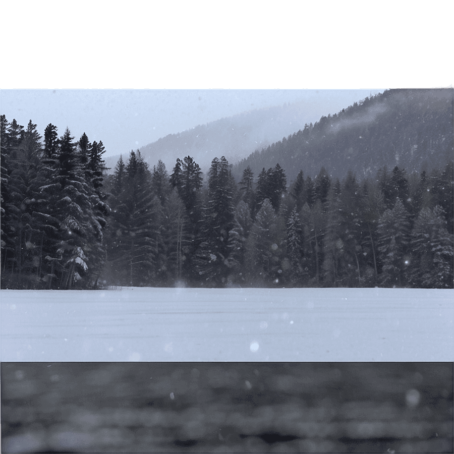 Snow Falling on Lake PNG 05232024