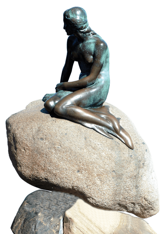 Bronze Mermaid Sculptureon Rock