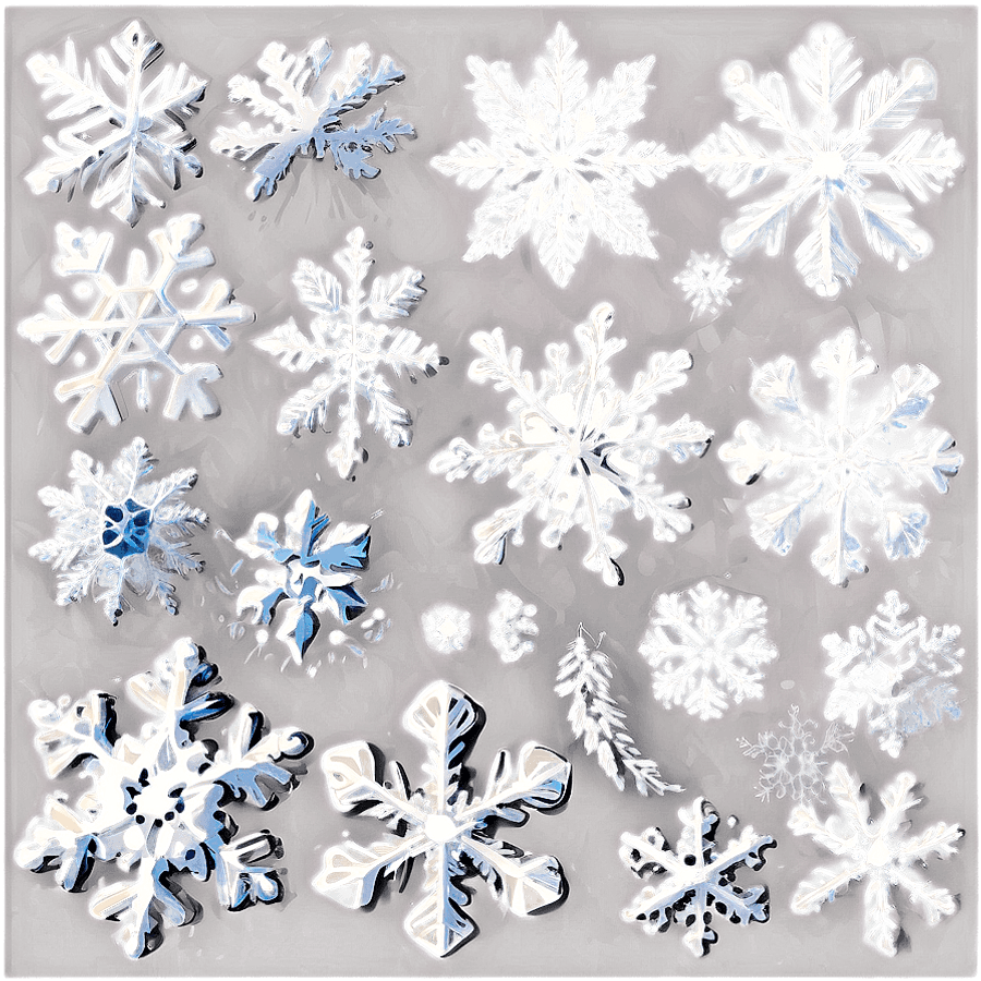 Snowflakes Falling Gently Overlay PNG kpb70