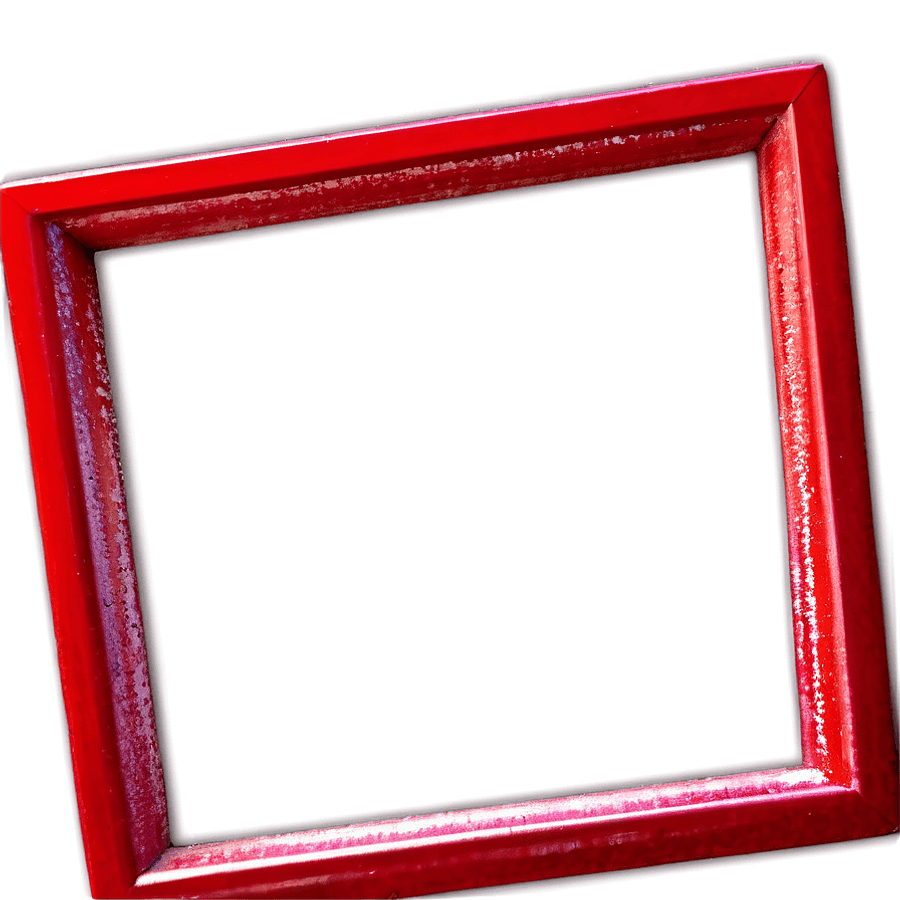 Vibrant Red Frame PNG 06122024