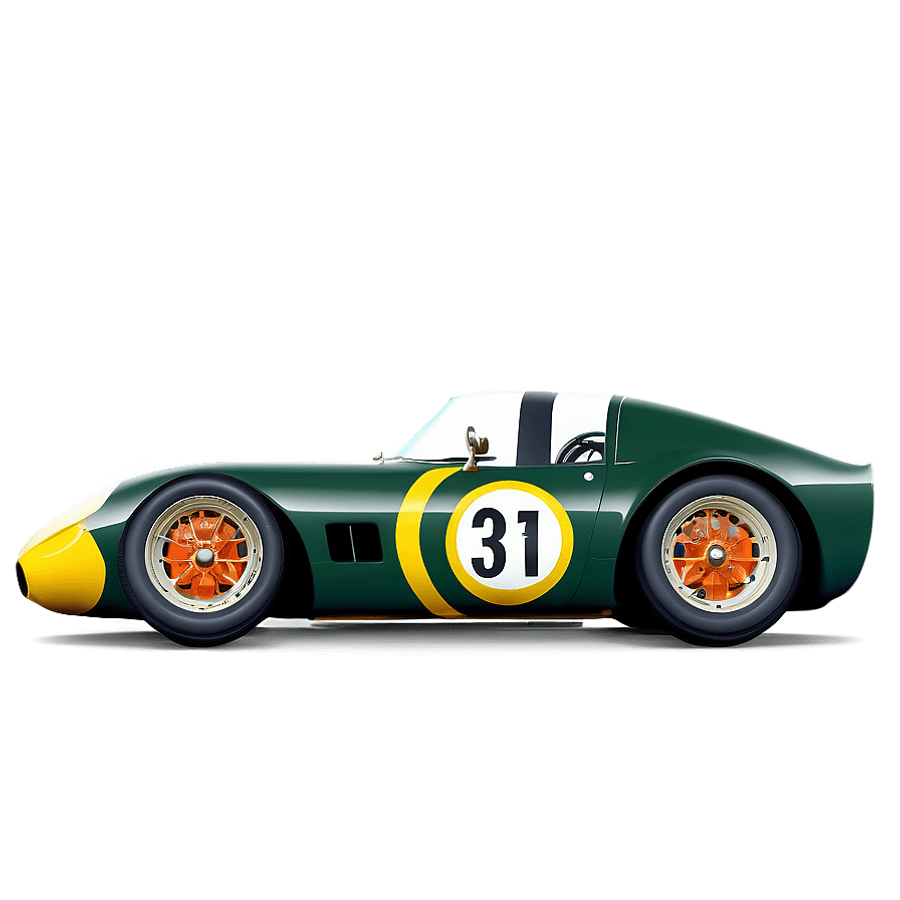 Retro Race Car PNG gkr