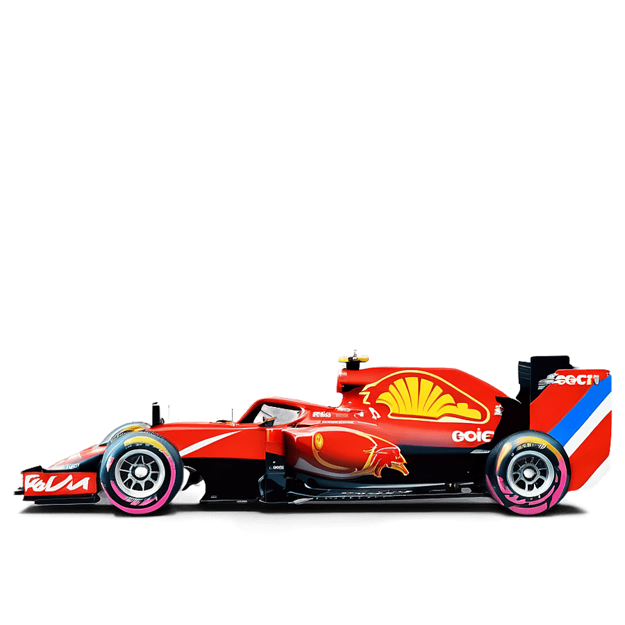 F1 Car in Action PNG tku