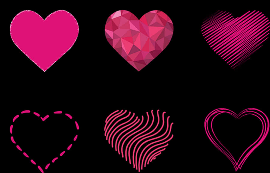 Varietyof Hearts Designs