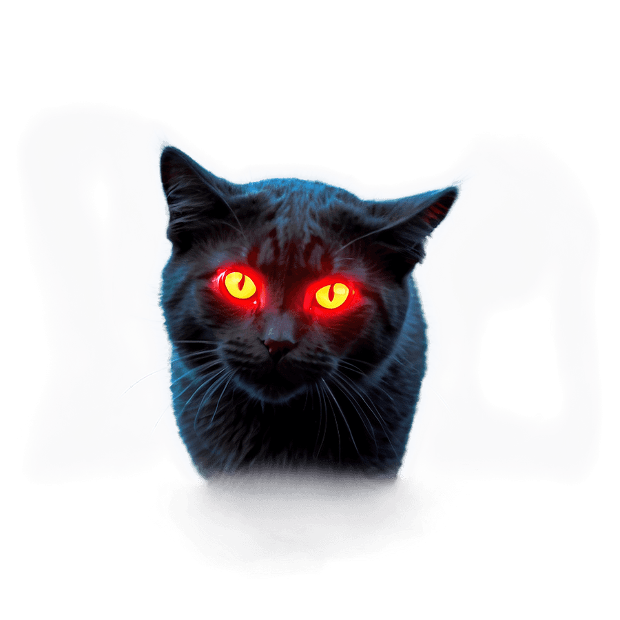 Red Glowing Cat Eyes PNG mdq