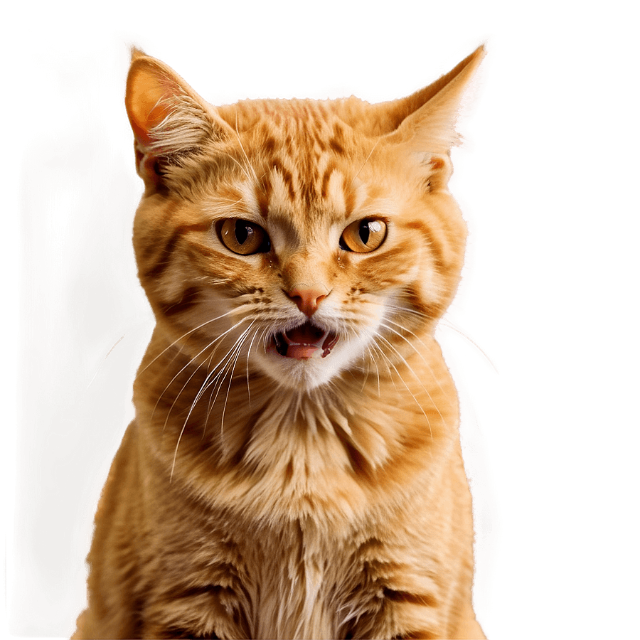 Angry Orange Tabby PNG giq13