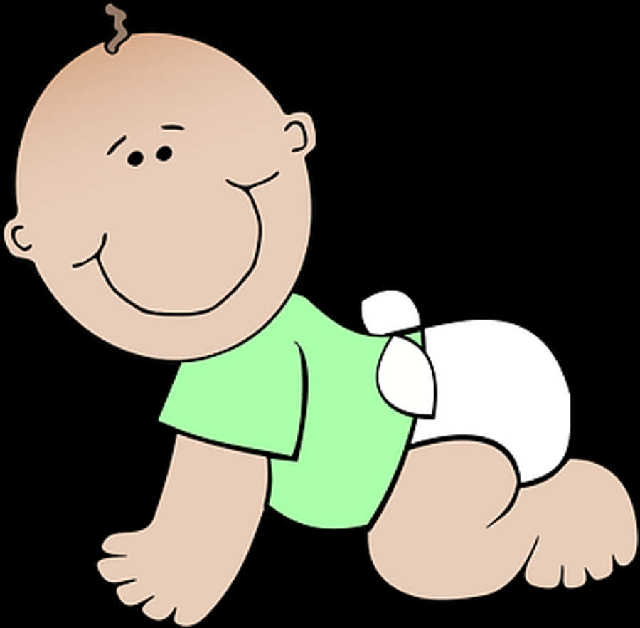 Crawling Cartoon Baby