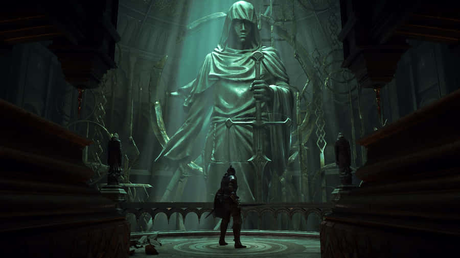 Demon Souls Torn Riddare Staty