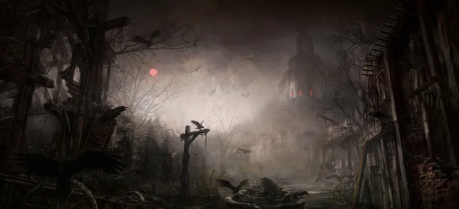 haunted background