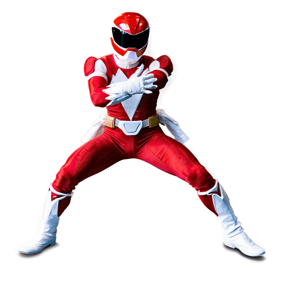 Red Ranger Legacy Pose PNG kgm