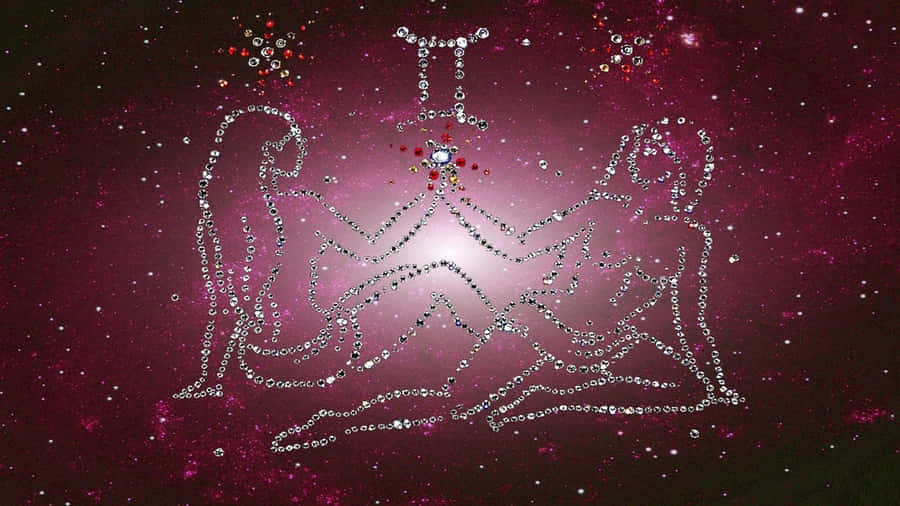 Arte da Constelação Estelar do Zodíaco Gêmeos