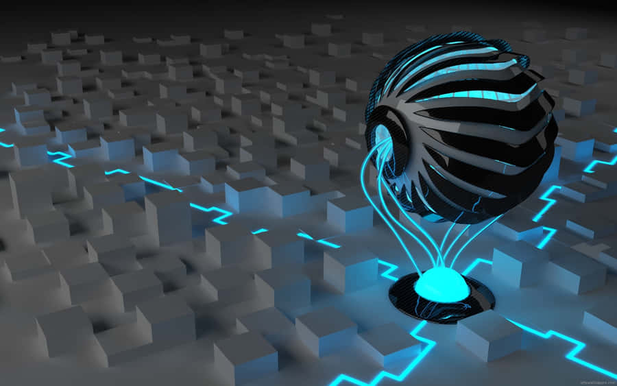 Futuristische Energie-Kern Visualisierung