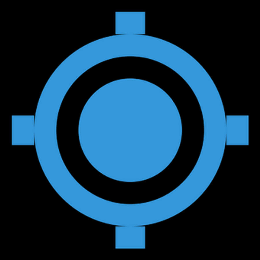 Blue Target Icon