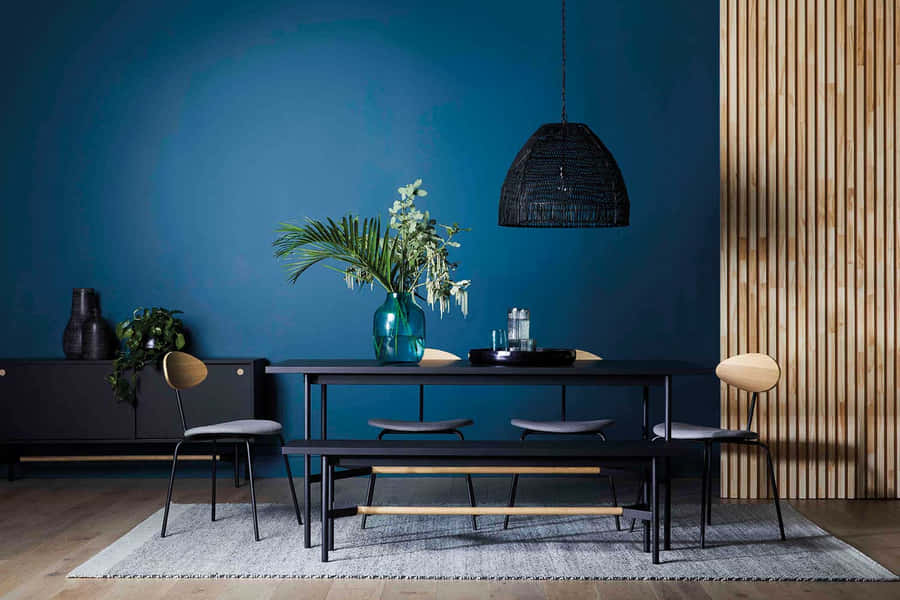 Luminária Estilosa Iluminando Interior Moderno Minimalista