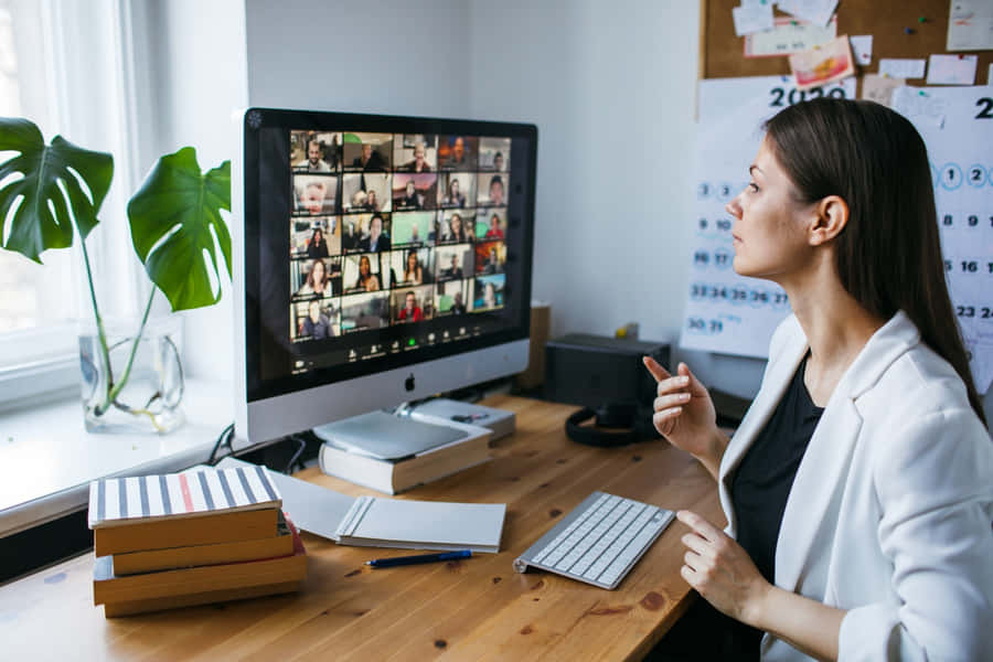 Virtuelles Meeting Professioneller Arbeitsplatz
