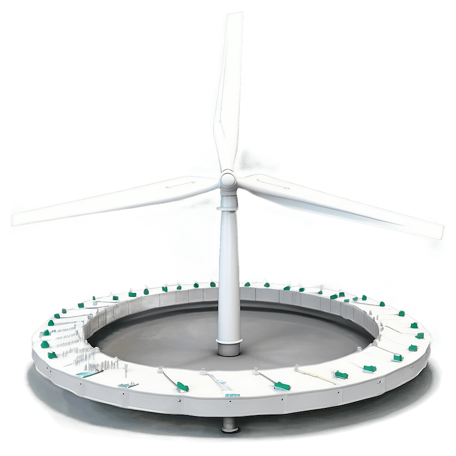 High Wind Turbine Structure PNG 80