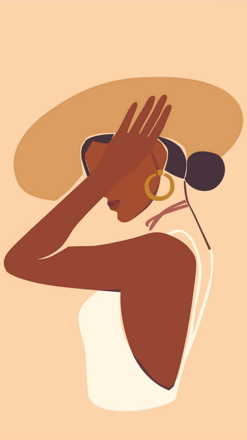 Illustrazione di Donna Afrocentrica Elegante