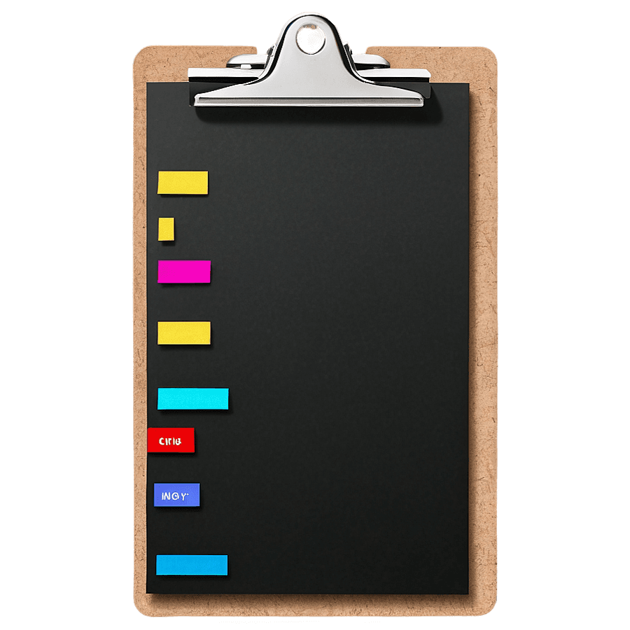Notepad on Clipboard PNG ixl88