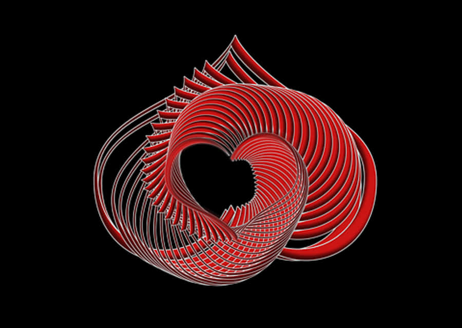 Abstract Heart Artwork
