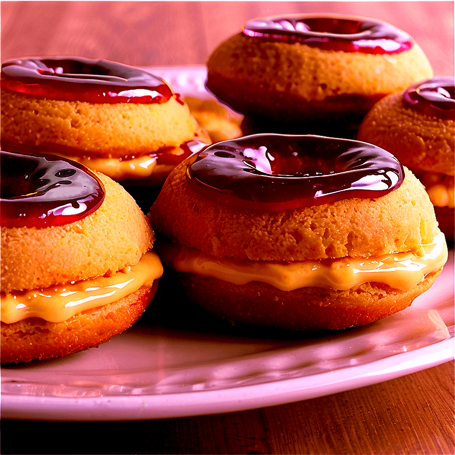 Peanut Butter Jelly Doughnuts PNG 5